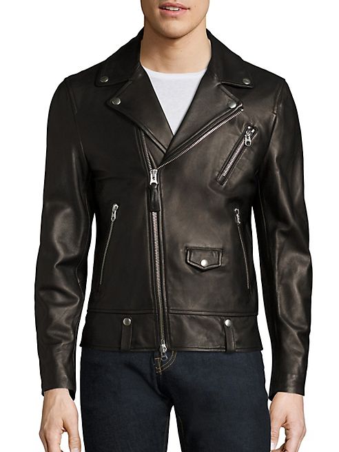 Mackage - Asymmetrical Zip Leather Jacket