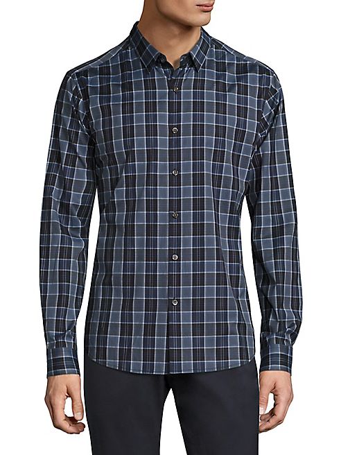 Theory - Zack Plaid Domi Shirt