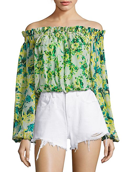 Rococo Sand - Cotrie Floral Off-the-Shoulder Top