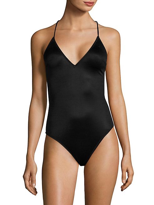 Fleur du Mal - Plunging V-Neck Bodysuit