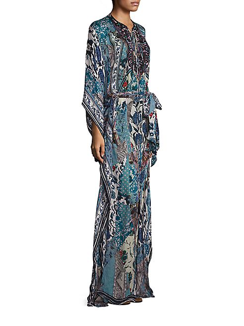 Roberto Cavalli - Printed Silk Caftan Dress