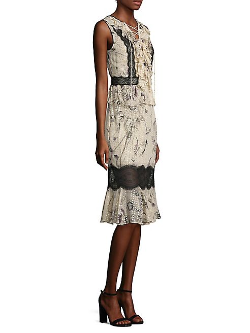 Roberto Cavalli - Lace Inset Dress