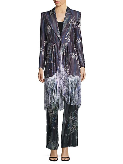 Giorgio Armani - Printed Fringe Jacket