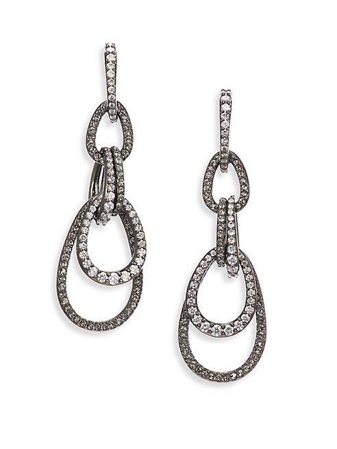 Adriana Orsini - Pavé CZ Links Drop Earrings