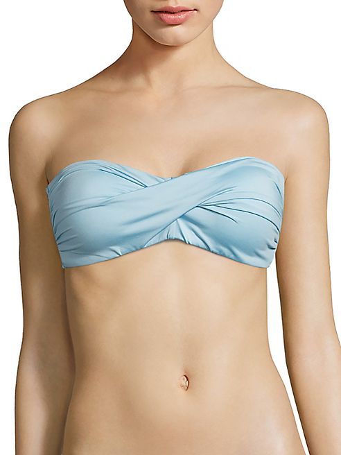 Carmen Marc Valvo - Classic Solids Bandeau Bikini Top