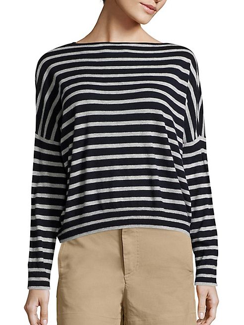 Vince - Skinny Striped Cashmere Top