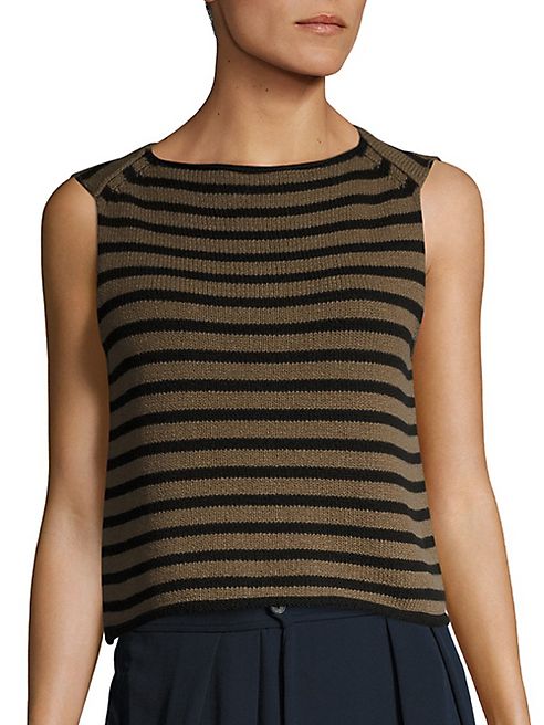 Vince - Striped Knit Tank Top