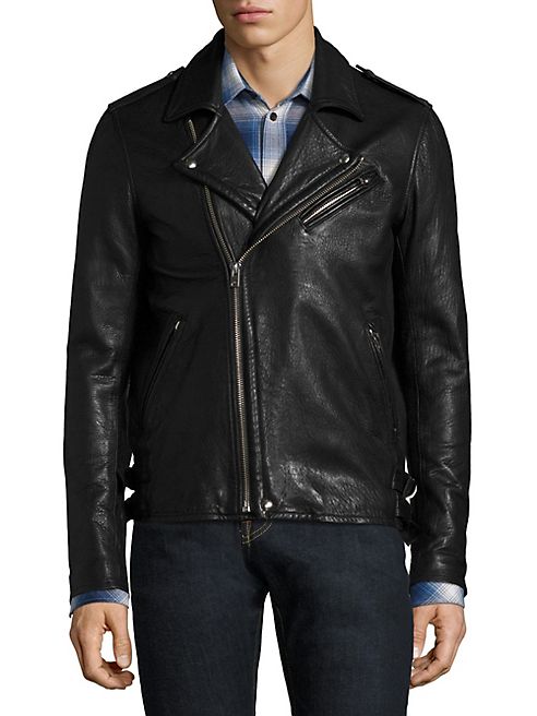 IRO - Zip Front Lambskin Leather Jacket