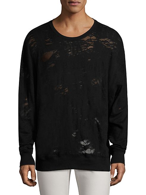 IRO - Distressed Long Sleeve Sweatshirt