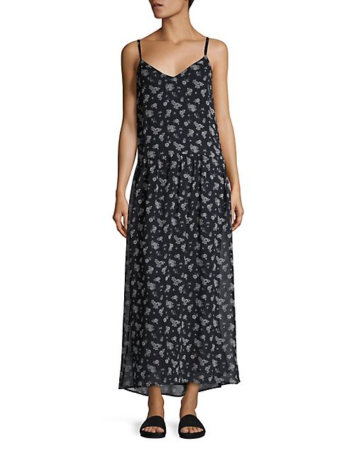 Vince - Calico Floral-Print Silk Maxi Dress