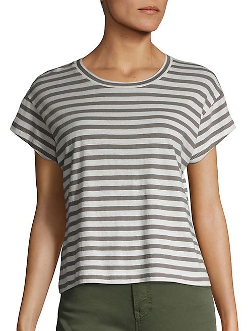 Vince - Striped Crewneck Tee