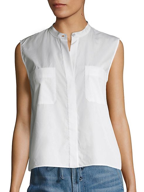 Vince - Cropped Cotton Shirt