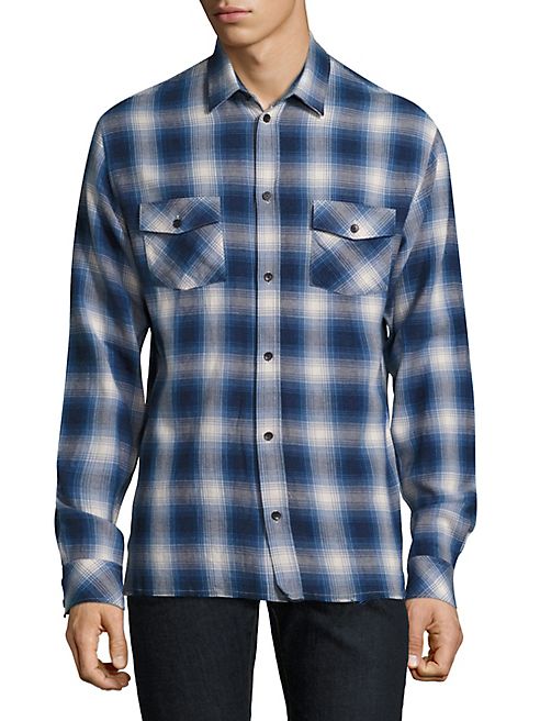 IRO - Washed Cotton Plaid Shirt