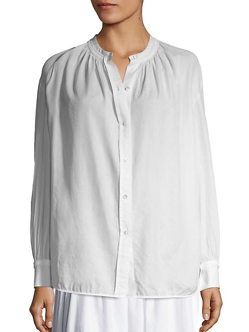 Vince - Solid Pleated Blouse