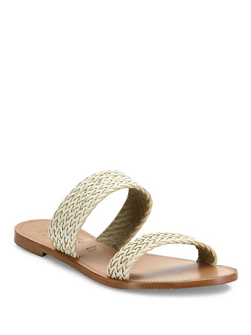 Joie - Sable Woven Leather Slides