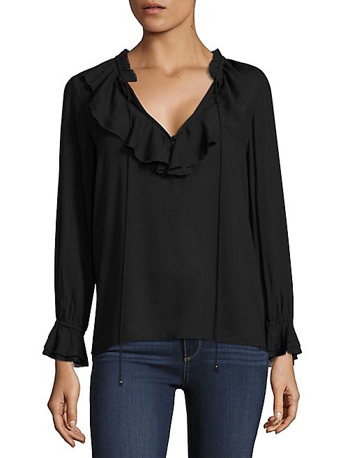 PAIGE - Fauna Ruffle Blouse