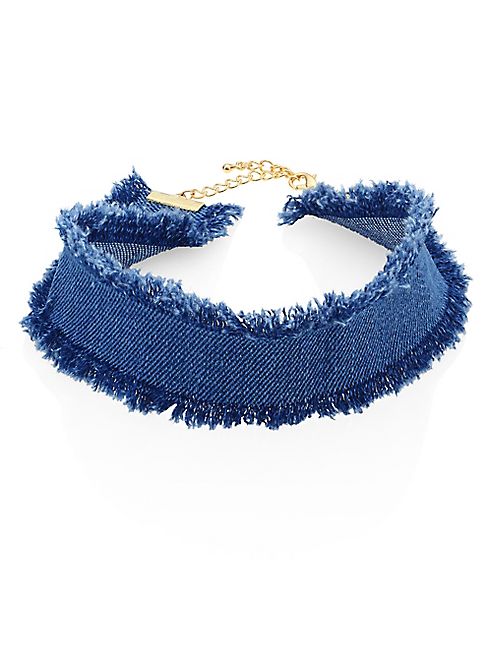 Jules Smith - Raine Frayed Denim Choker