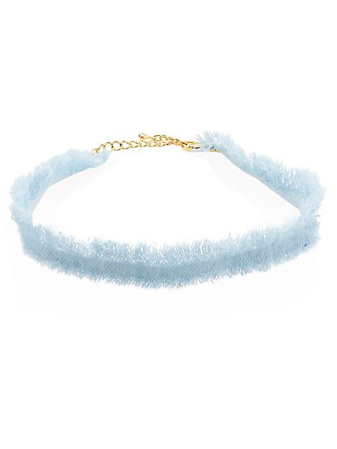 Jules Smith - Sky Frayed Denim Choker