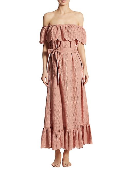 Marysia - Off-the-Shoulder Linen Dress