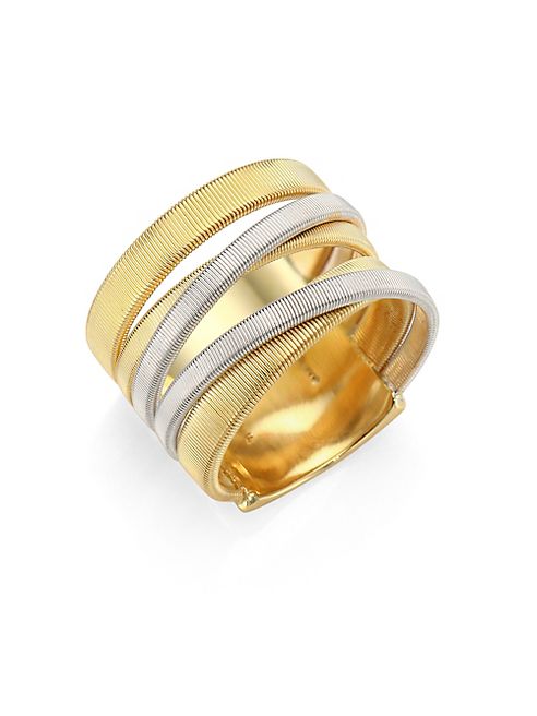 Marco Bicego - Masai 18K Yellow & White Gold Five-Strand Ring