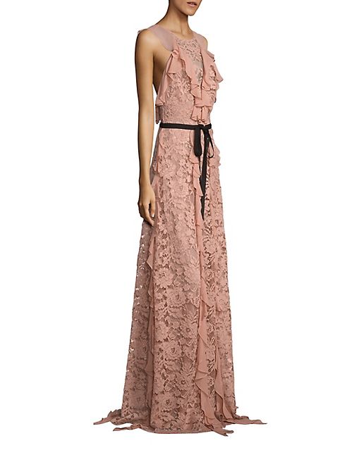 Sachin & Babi - Melody Ruffled Lace Gown