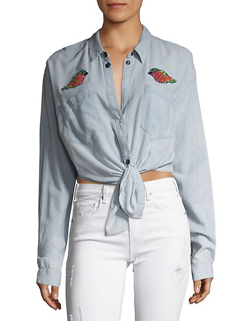 McGuire - Hideaway Chambray Embroidered Shirt