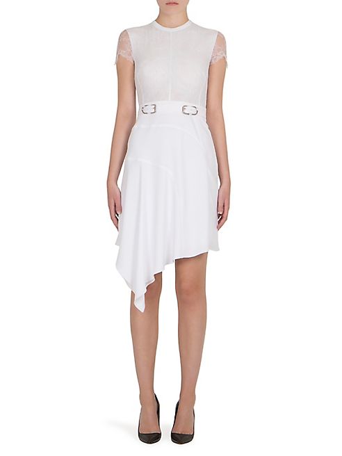 Carven - Lace Belted Dress