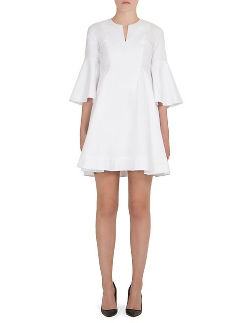 Carven - Solid Cotton Dress