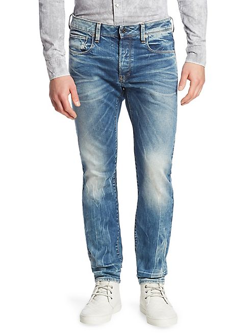 G-Star RAW - Slim-Fit Whisker Jeans