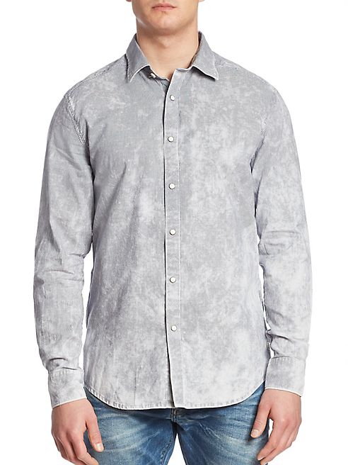 G-Star RAW - Landoh Oxford Printed Slim-Fit Shirt