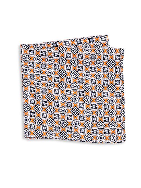 Saks Fifth Avenue Collection - Double Faced Silk Pocket Square