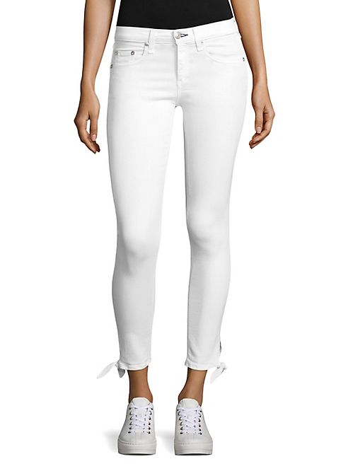 rag & bone/JEAN - Stevie Tie-Cuff Capri Skinny Jeans