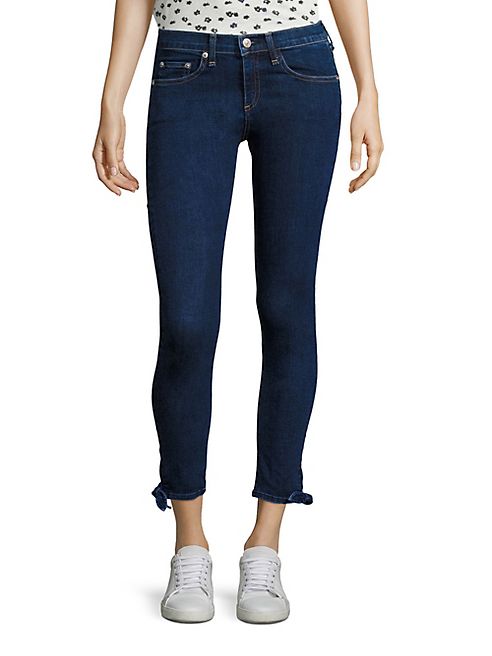 rag & bone/JEAN - Stevie Ankle Tie Capri Jeans/Paz