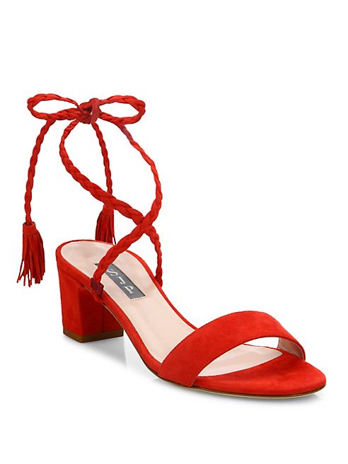 SJP by Sarah Jessica Parker - Elope Suede Lace-Up Sandals