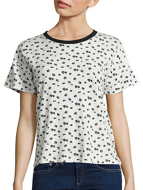 rag & bone/JEAN - Floral-Print Cotton Tee