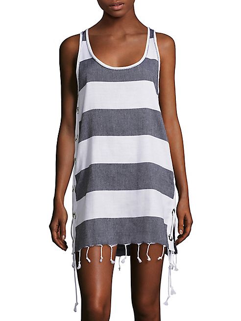 Koza - Lebron Stripe Side-Lace Dress