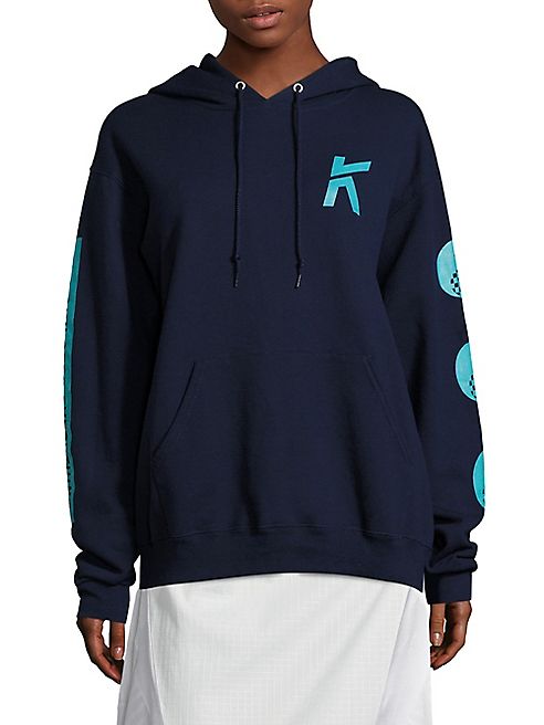 Koza - Wave Printed Oversized Hoodie