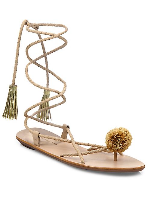 Loeffler Randall - Bo Leather Wrap Sandals