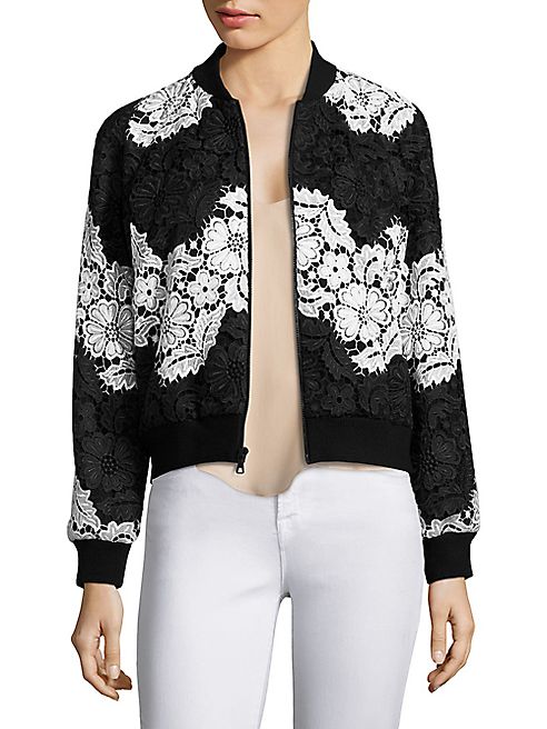 Alice + Olivia - Felisa Lace Bomber Jacket