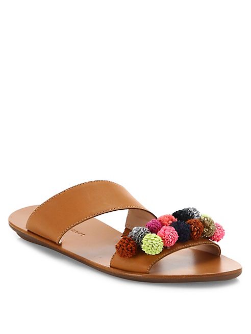 Loeffler Randall - Clem Vachetta Leather Double Strap Sandals