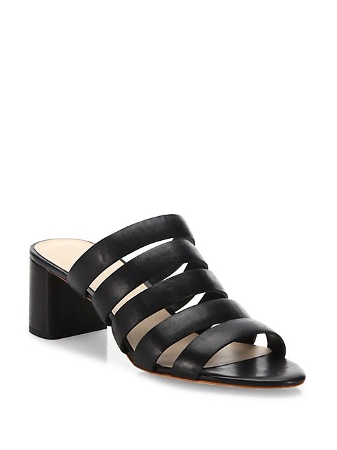 Loeffler Randall - Finley Multi-Strap Leather Mules