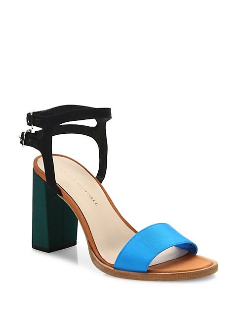 Loeffler Randall - Sylvia Colorblock Block Heel Sandals