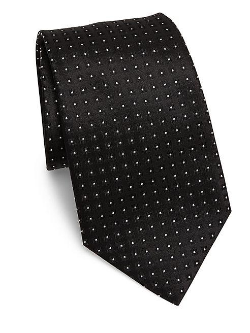 Armani Collezioni - Square Patterned Silk Tie