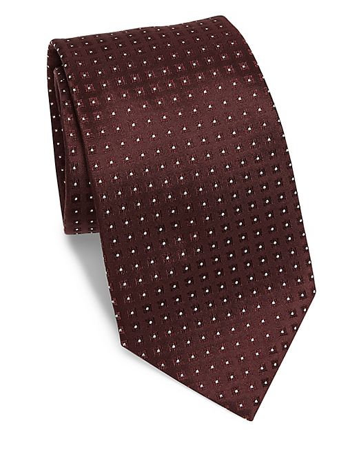 Armani Collezioni - Square Patterned Silk Tie