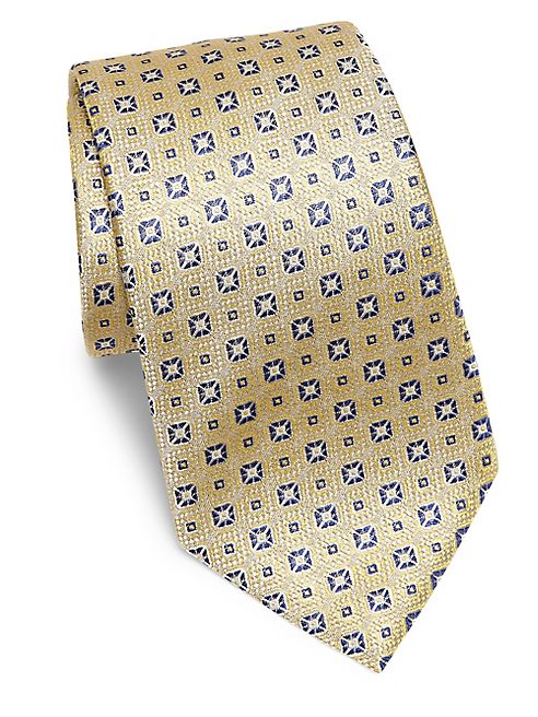 Armani Collezioni - Medallion Textured Silk Tie