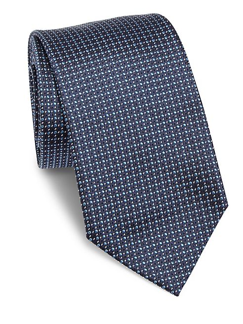 Armani Collezioni - Dot Printed Silk Tie