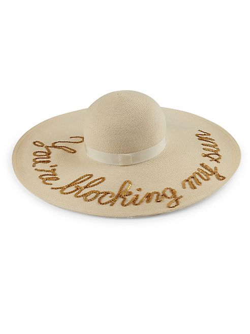 Eugenia Kim - Sunny Sequined 'You're Blocking My Sun' Sunhat