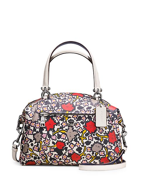 COACH - Floral Prairie Printed Leather Tote