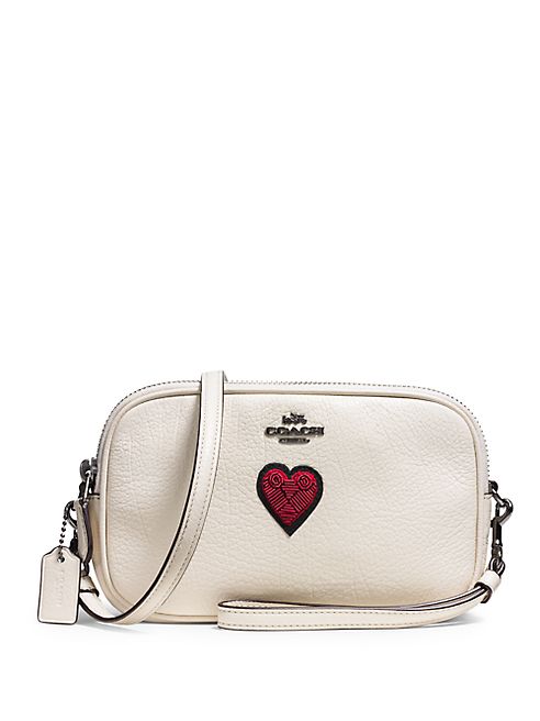 COACH - Heart-Detail Leather Convertible Wrislet