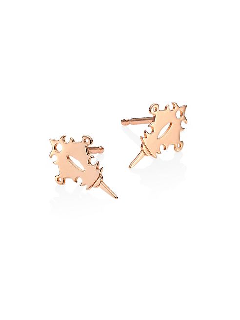 GINETTE NY - Tanger 18K Rose Gold Stud Earrings